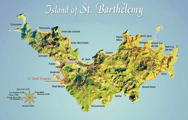 saint barthelemy map